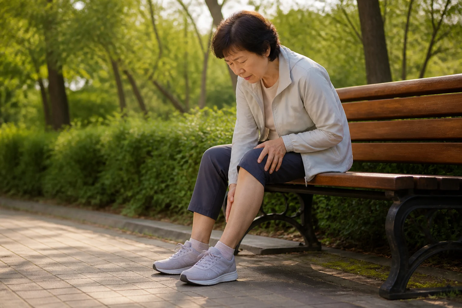 척추관협착증 원인 관리 방법을 보여 주는 이미지