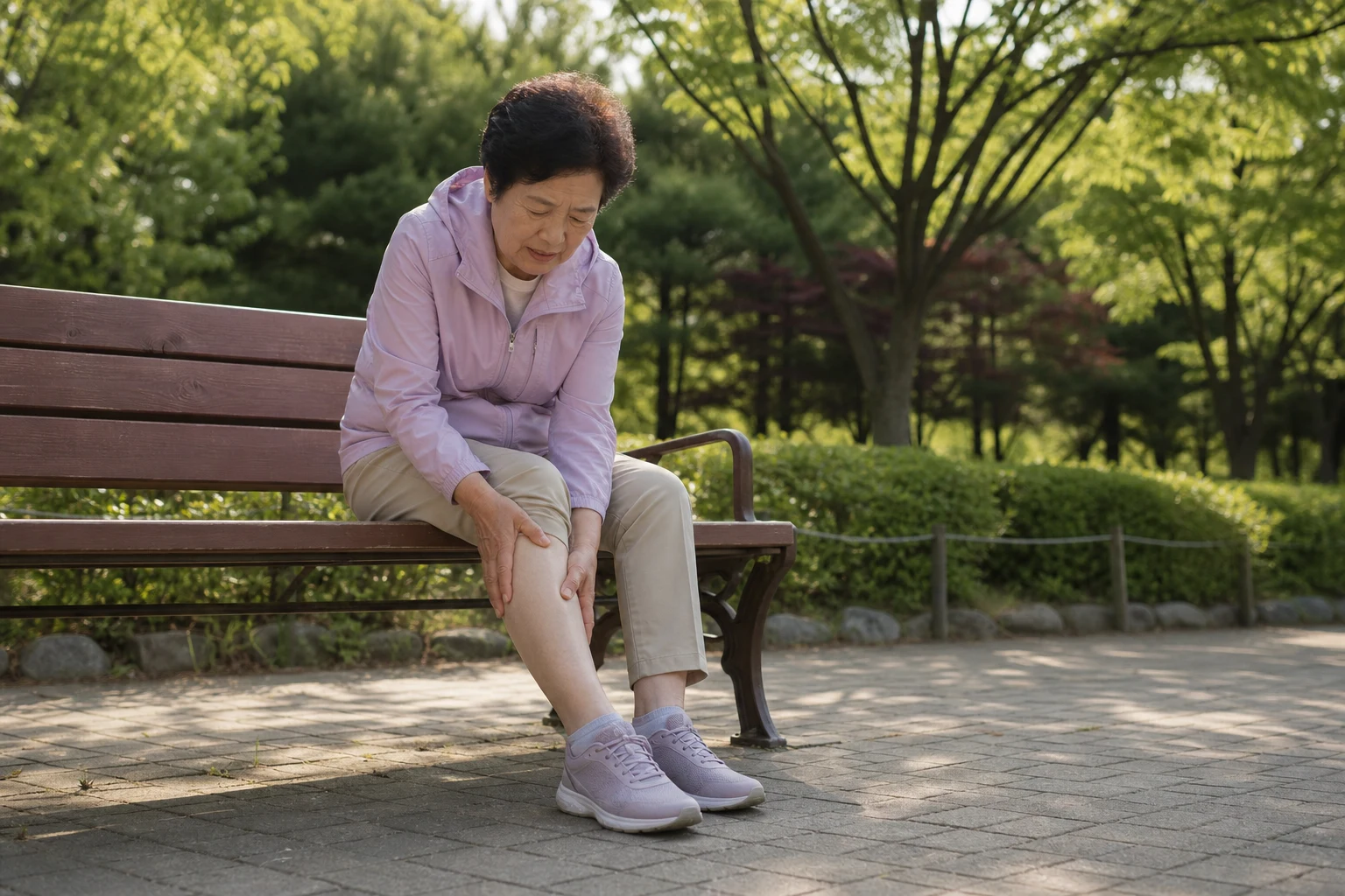 척추관협착증 자가진단 관리 방법을 보여 주는 이미지